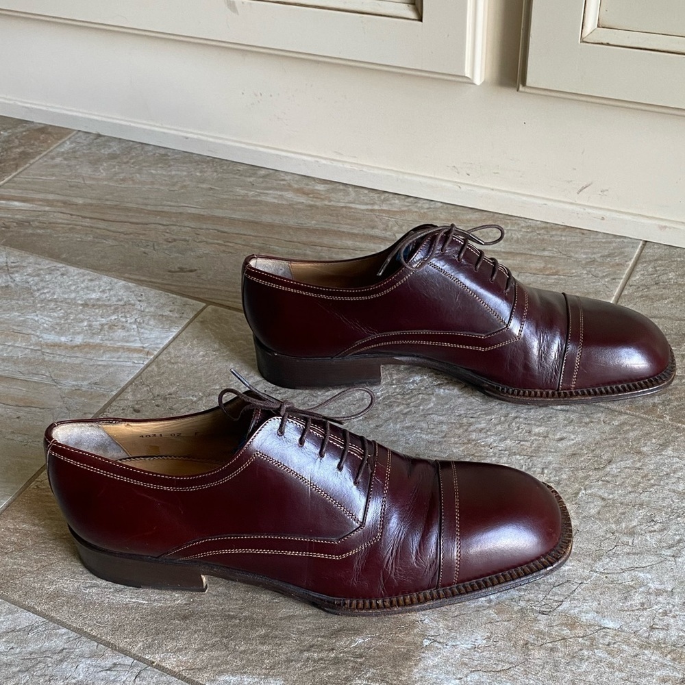 SANTONI Vintage Cap-toe Oxford - Picture 3 of 14